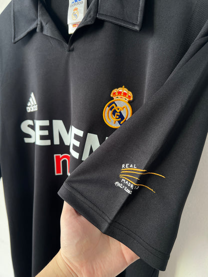 (M fits L) Real Madrid 2002-03 Away Shirt Zidane #5