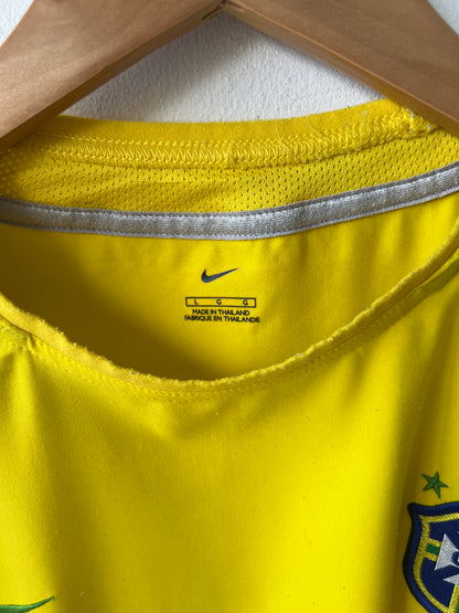 (L) Brazil 2002-04 Home Shirt Ronaldinho #11