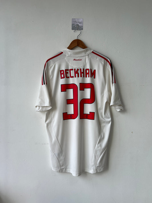(L fits XL) AC Milan 2008-09 Away Shirt Beckham #32