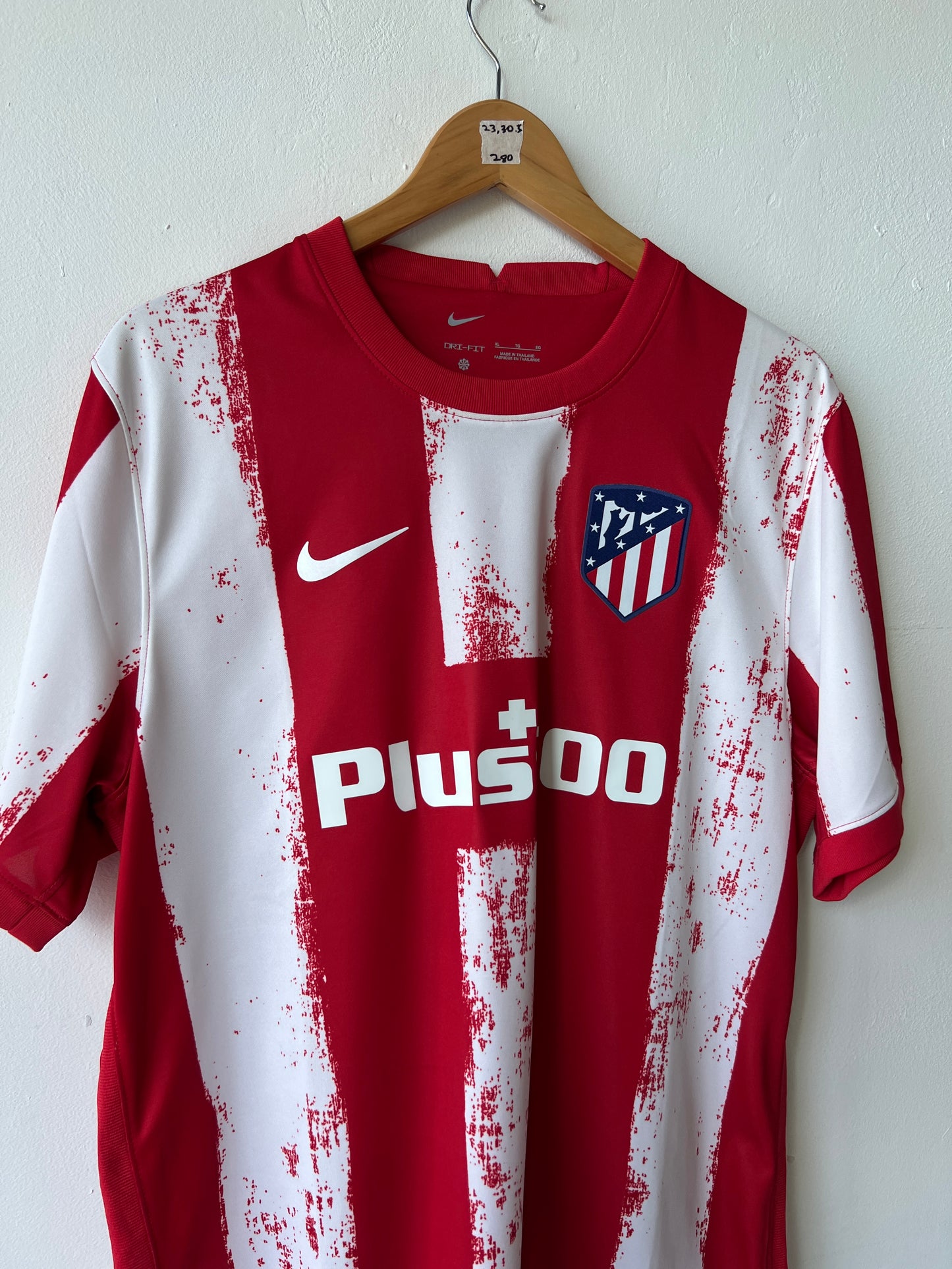 Atletico Madrid 2021-22 Home Shirt Suarez #9 (XL)