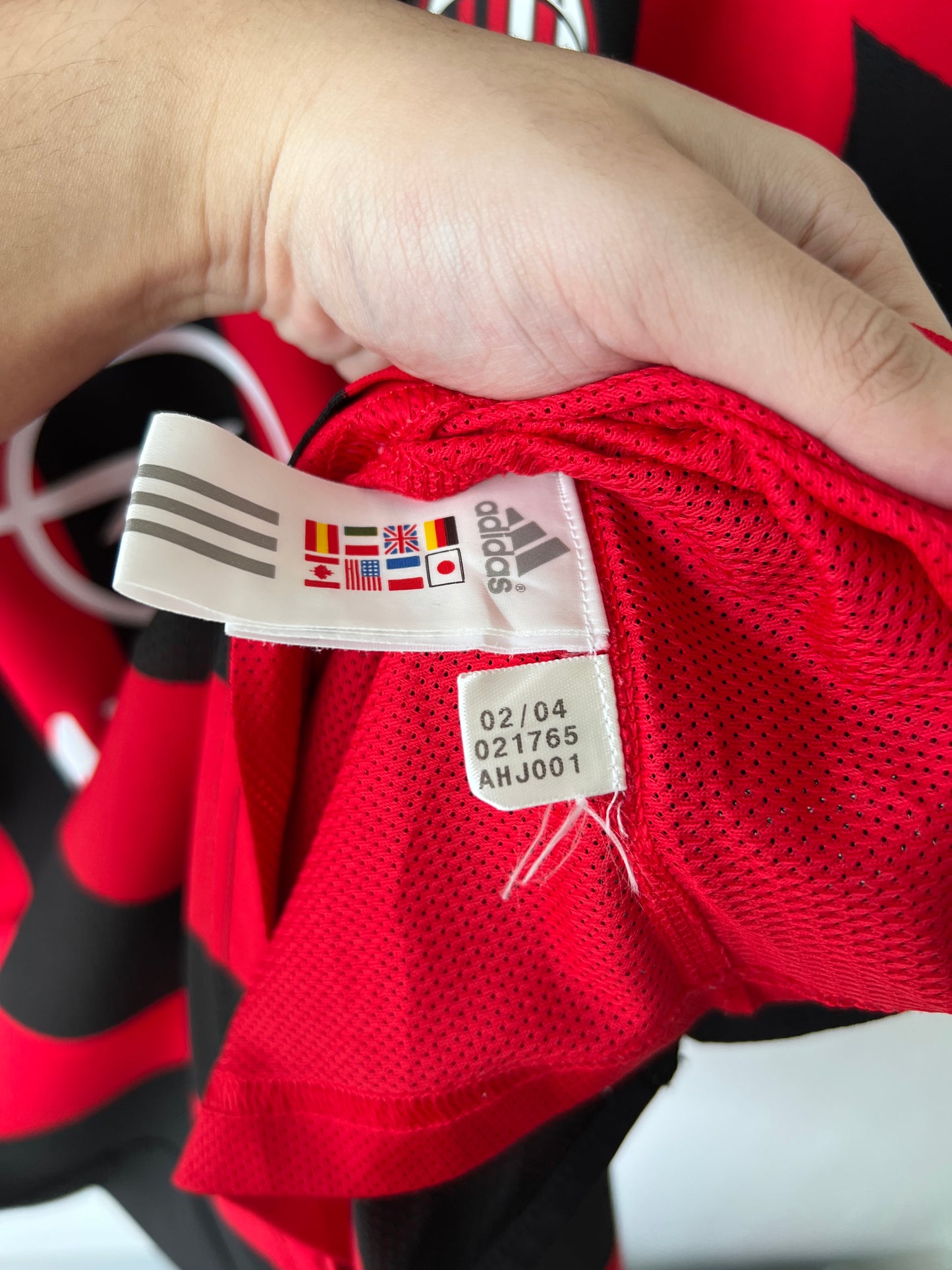 (L) AC Milan 2003-04 Home Player Issue Shirt Pirlo #21