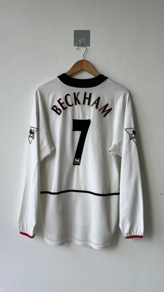 Manchester United 2002-03 Away L/S Shirt Beckham #7 (M)