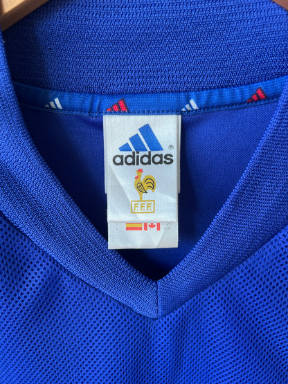 (S fits M) France 2002-04 Home Shirt Zidane #10