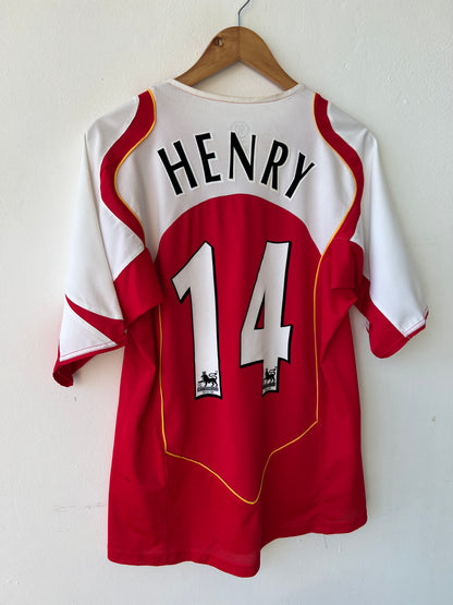 (M) Arsenal 2004-05 Home Shirt Henry #14