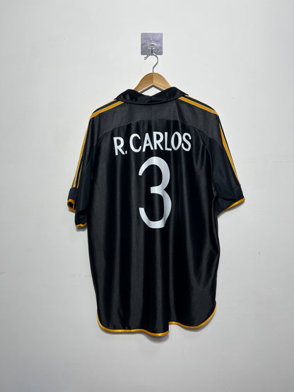 (XL) Real Madrid 1999-01 Away Shirt R. Carlos #3