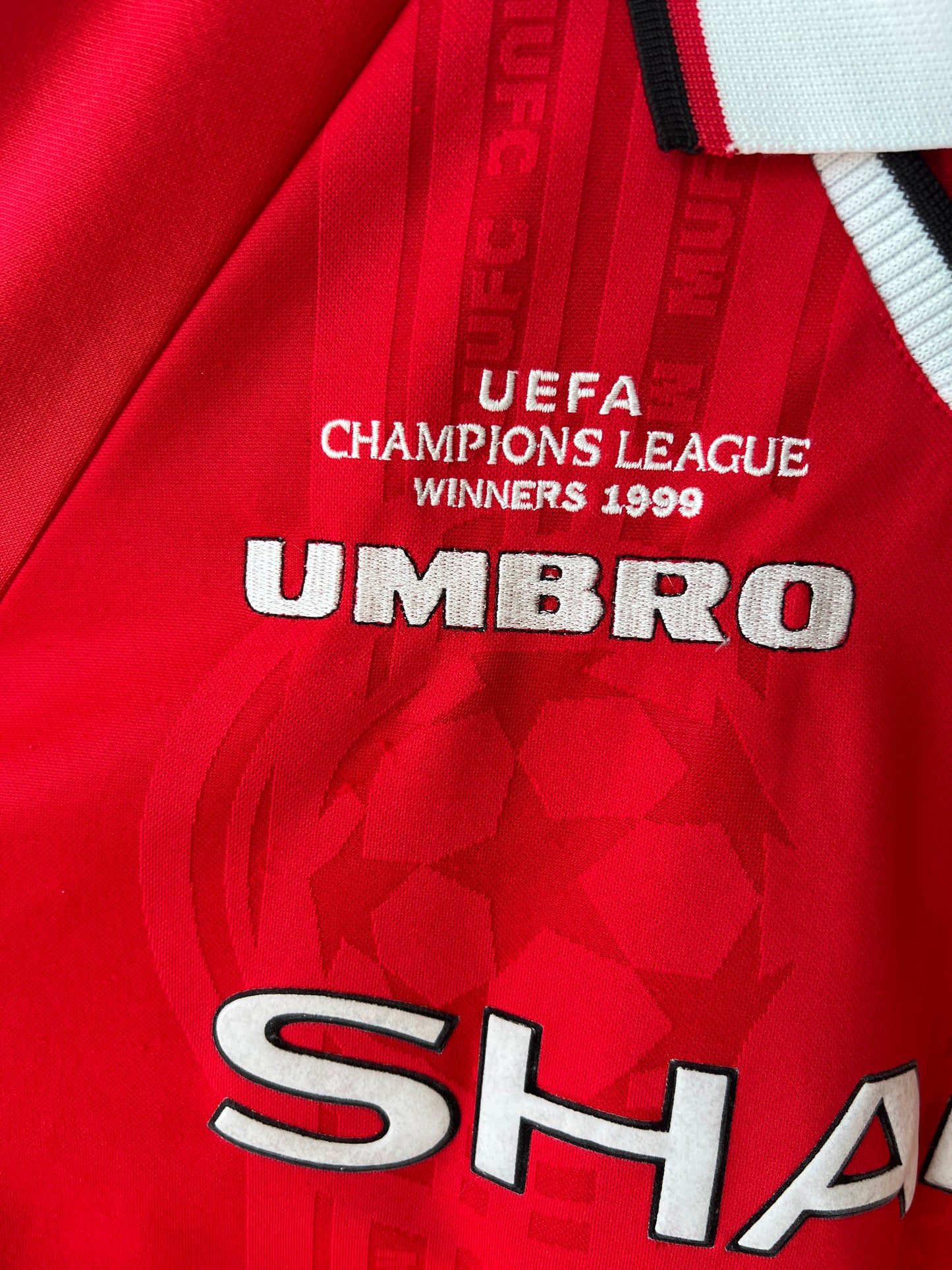 (L) Manchester United 1999-00 Home CL Winners Shirt Beckham #7