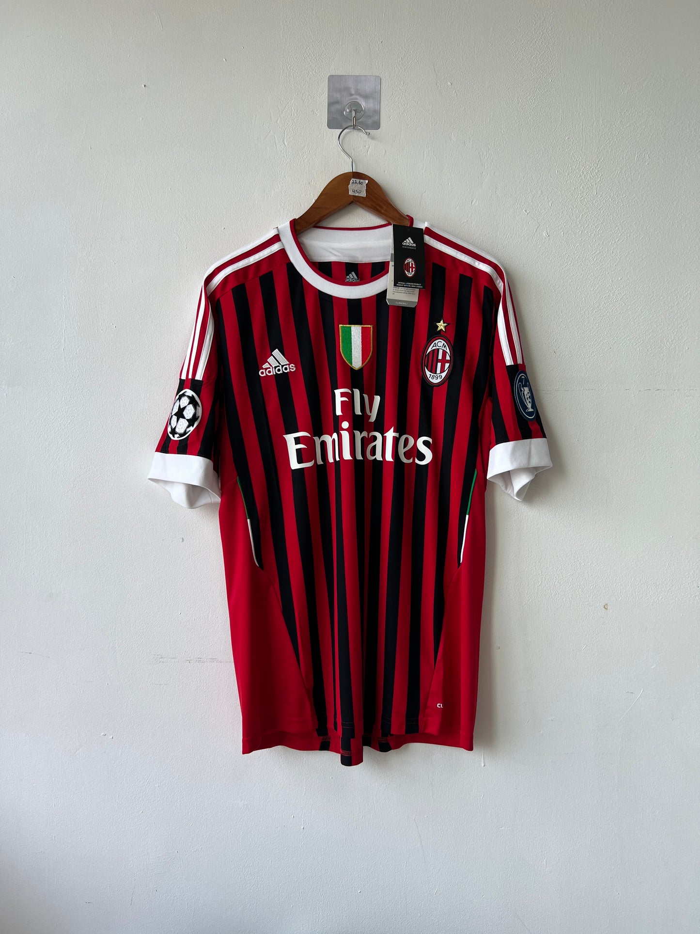 (L) AC Milan 2011-12 Home Shirt Nesta #13 (NEW)