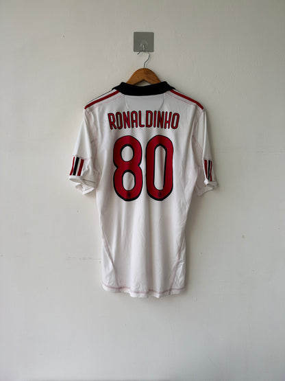 (M) AC Milan 2010-11 Away Shirt Ronaldinho #80