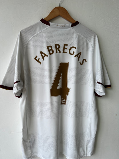 (XL) Arsenal 2007-08 Away Shirt Fabregas #4