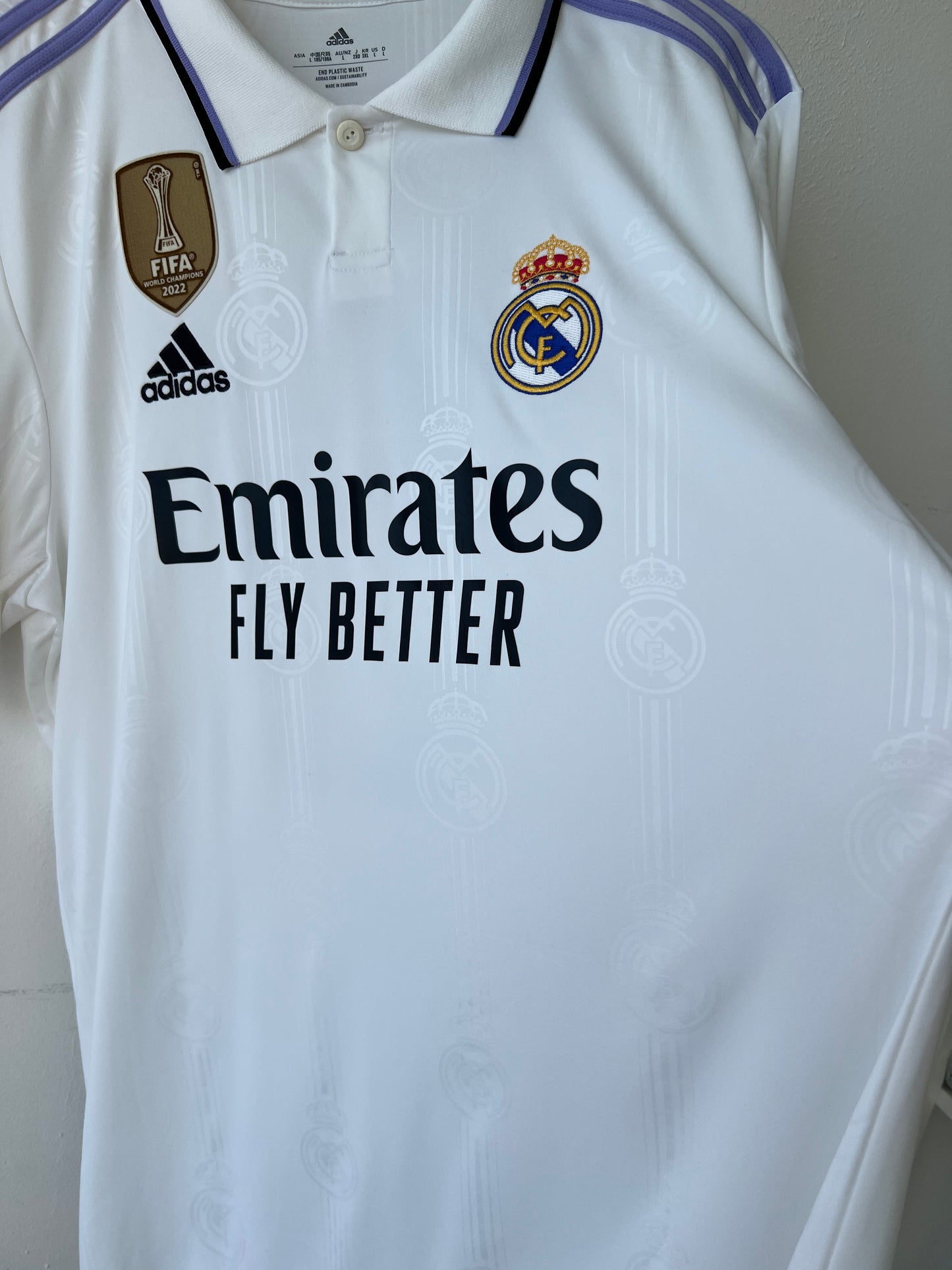 (L) Real Madrid 2022-23 Home Shirt Benzema #9 Ballon d'Or Tribute (NEW)