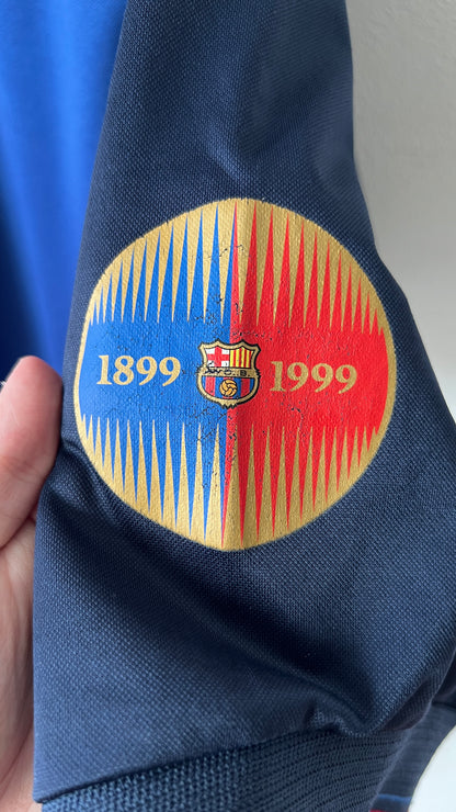 Barcelona 1999-01 Home Shirt Rivaldo #11 (XL)