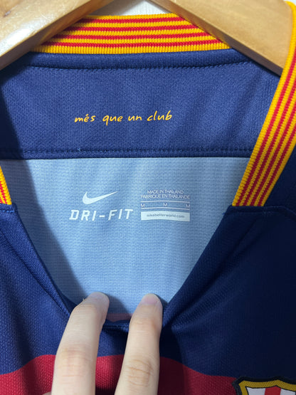 (M) Barcelona 2015-16 Home Long Sleeve Shirt Neymar Jr. #11