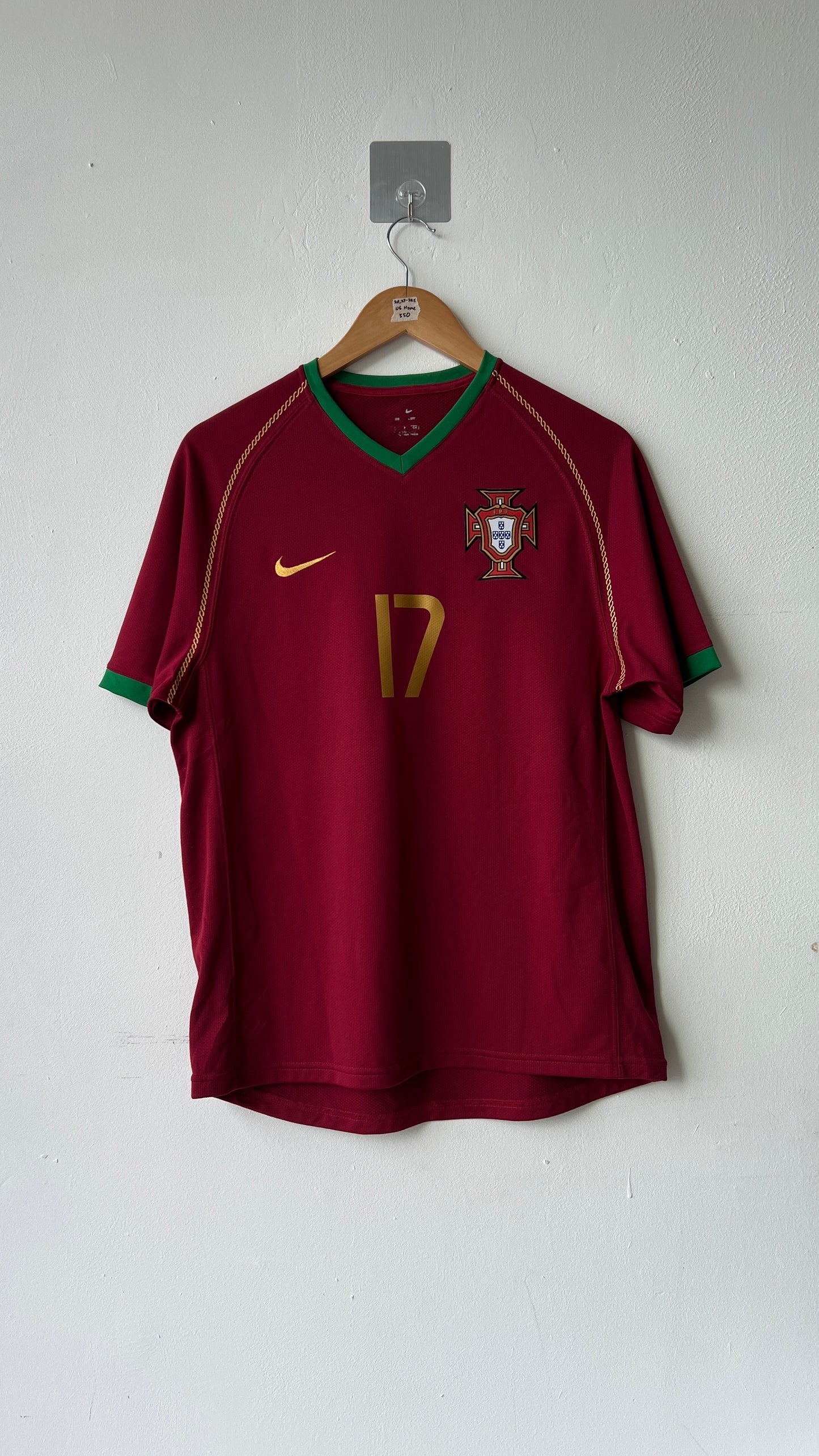 Portugal 2006 Home Shirt C.RONALDO #17 (S)