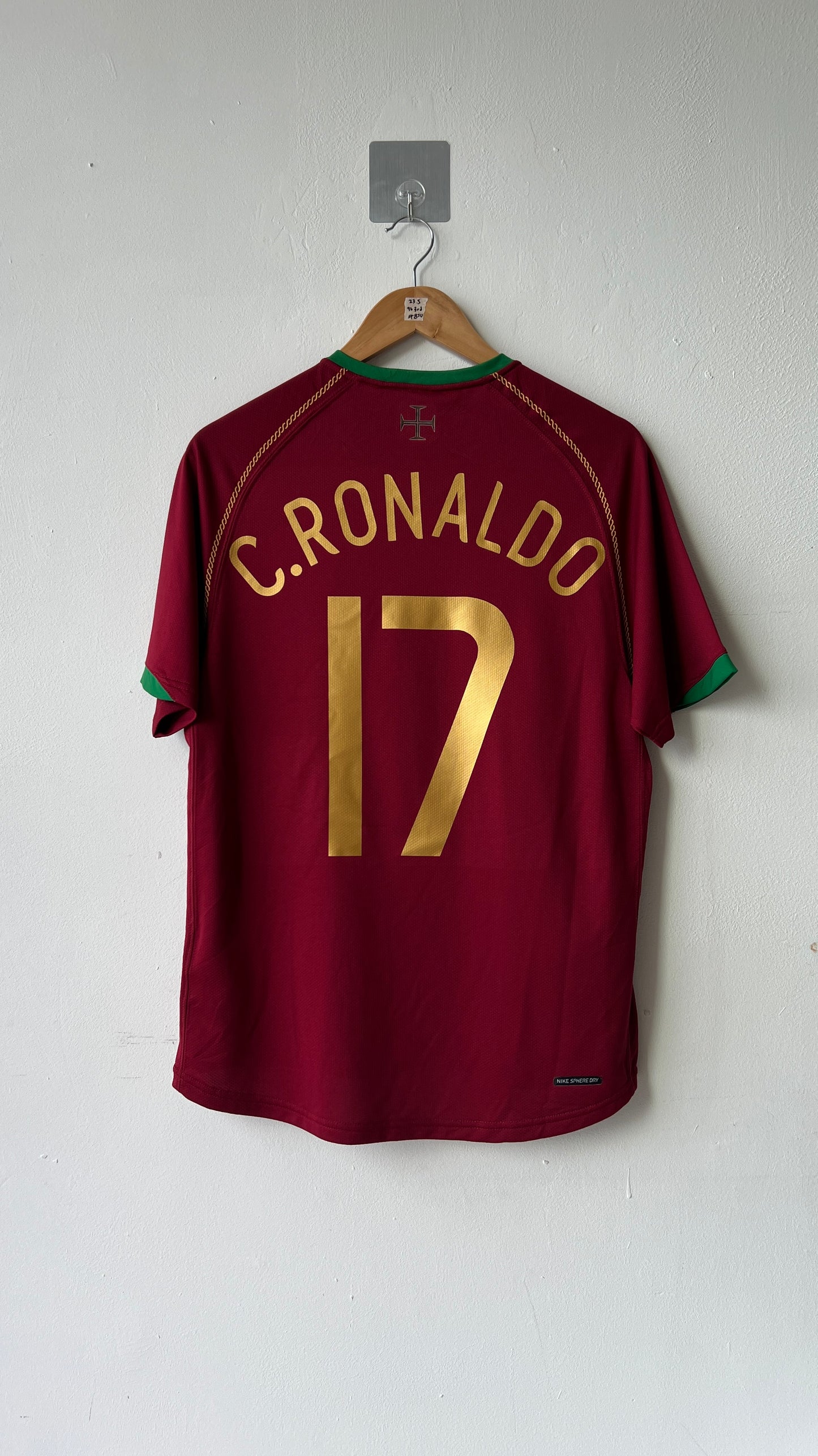 Portugal 2006 Home Shirt C.RONALDO #17 (S)