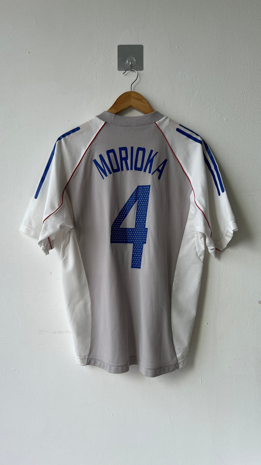 Japan 2002 Away Player Issue Shirt Morioka #4 (M)