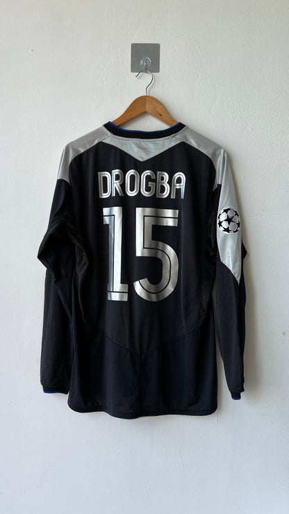 Chelsea 2004-05 Away L/S Shirt Drogba #15 (L)