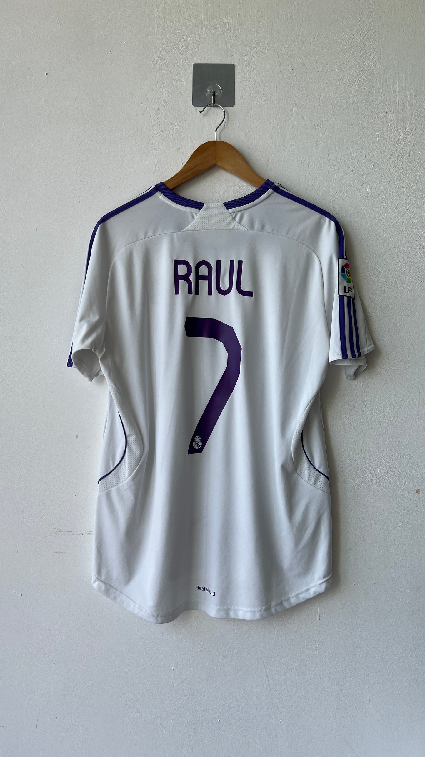 Real Madrid 2007-08 Home Raul #7 (L)