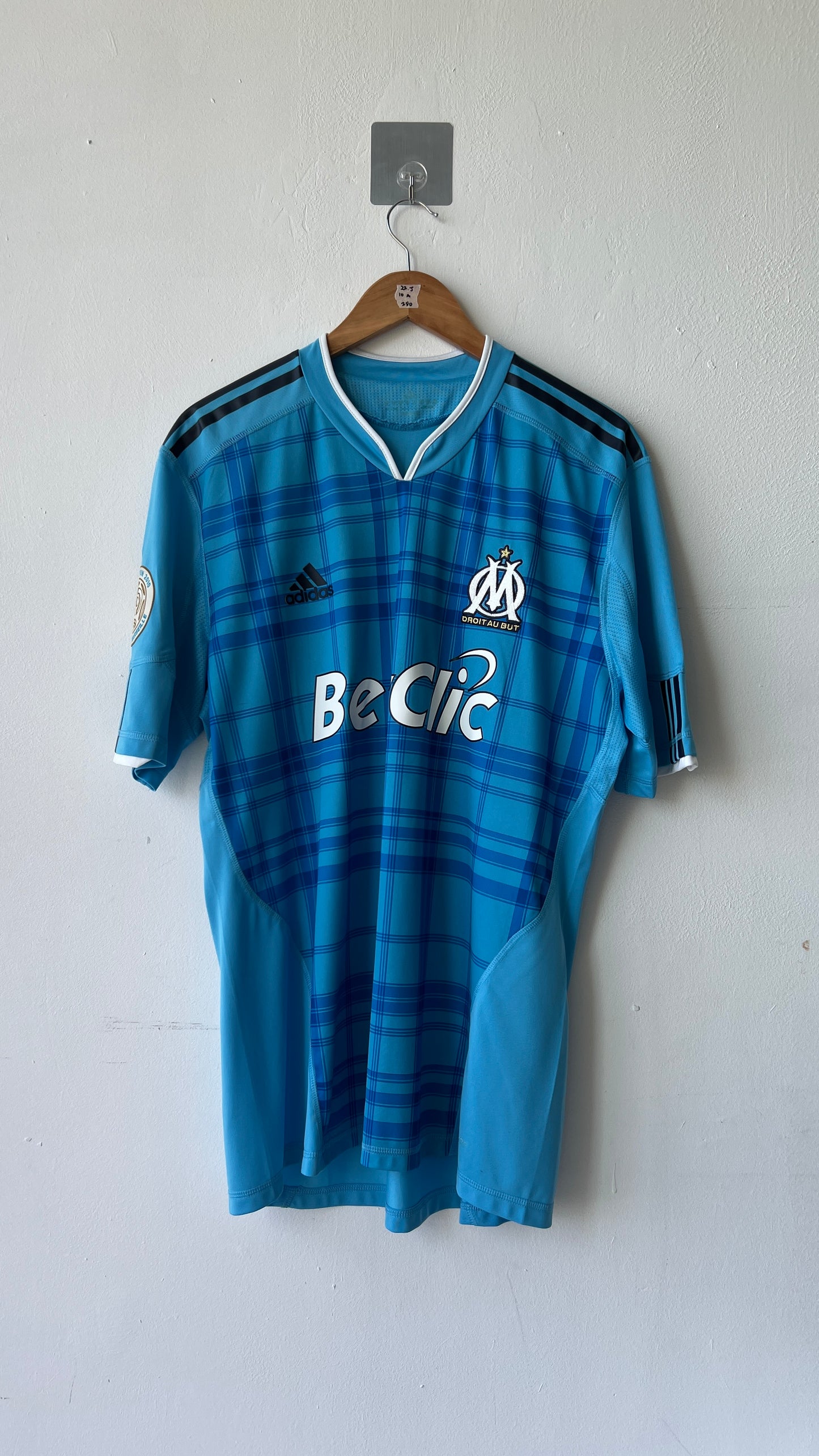 Olympique Marseille 2010-11 Away Player Issue Shirt Azpilicueta #2 (L)