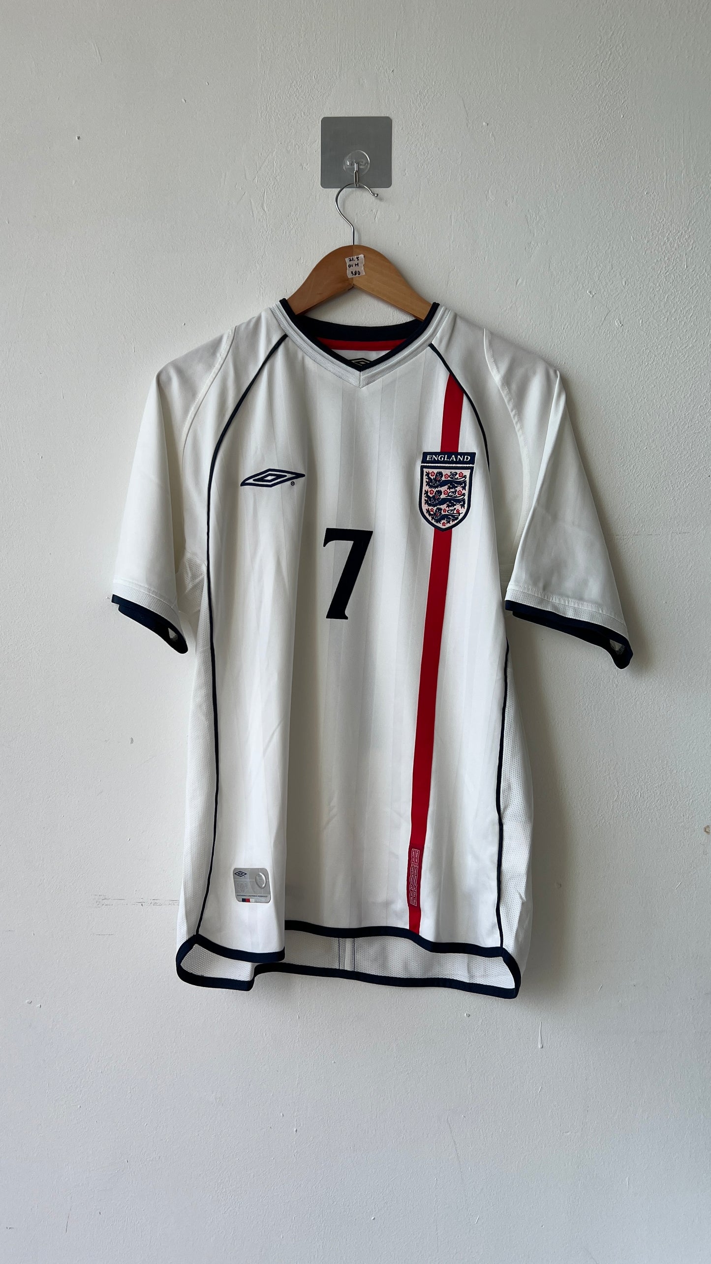 England 2001-03 Home Shirt Beckham #7 (M)