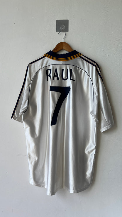 Real Madrid 1998-00 Home Shirt Raul #7 (XL)