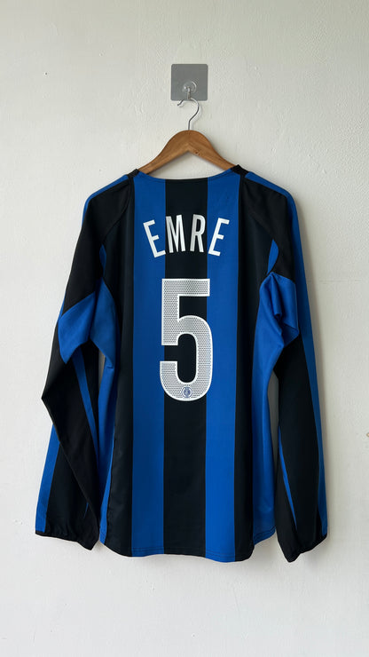 Inter Milan 2004-05 Home L/S Home Shirt Emre #5 (L)