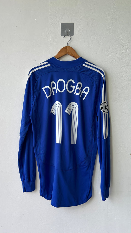 Chelsea 2006-08 Home L/S Shirt Drogba #11 (L)