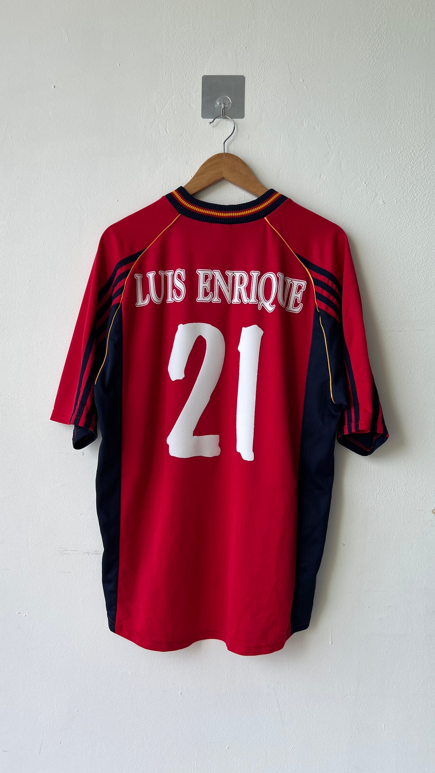 Spain 1998 Home Shirt Luis Enrique #21 (L)