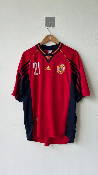 Spain 1998 Home Shirt Luis Enrique #21 (L)