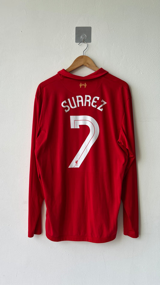 Liverpool 2012-13 Home L/S Shirt Suarez #7 (XL)