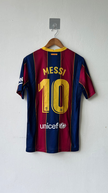 Barcelona 2020-21 Home Shirt Messi #10 (M)