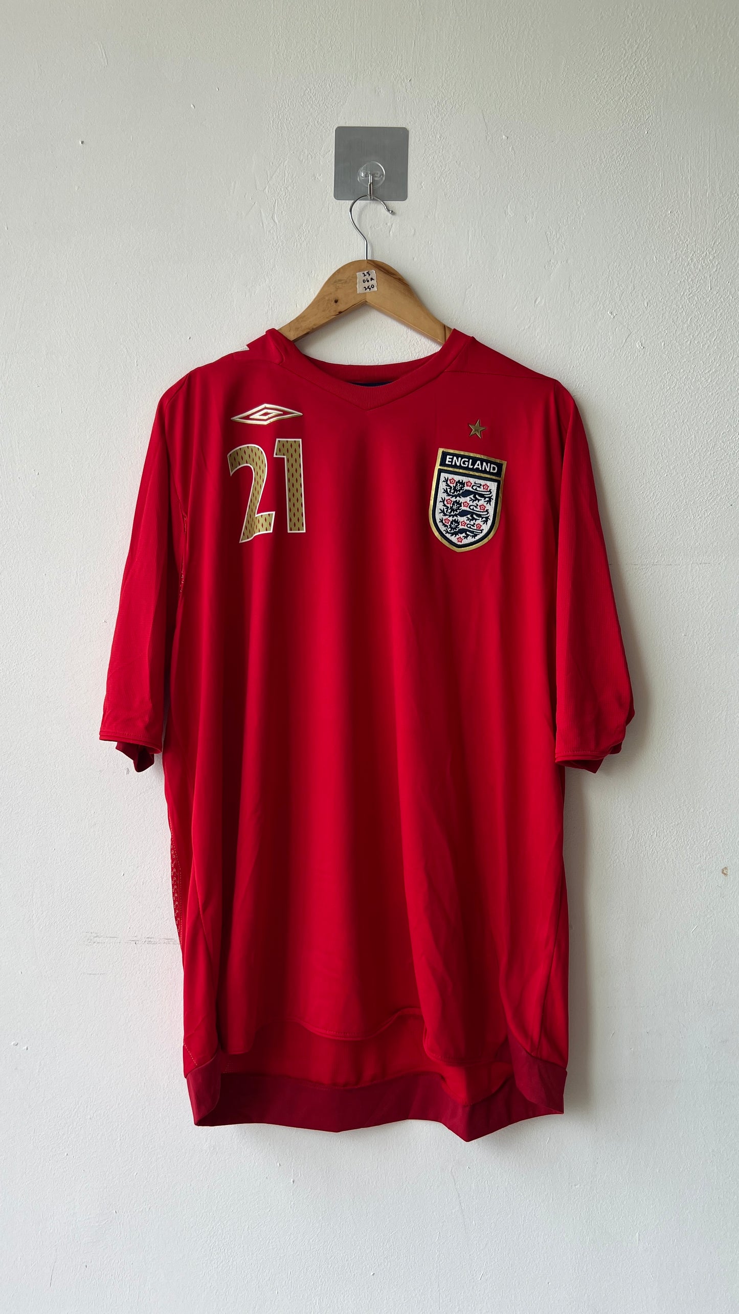 England 2006 Away Shirt Crouch #21 (XXL)