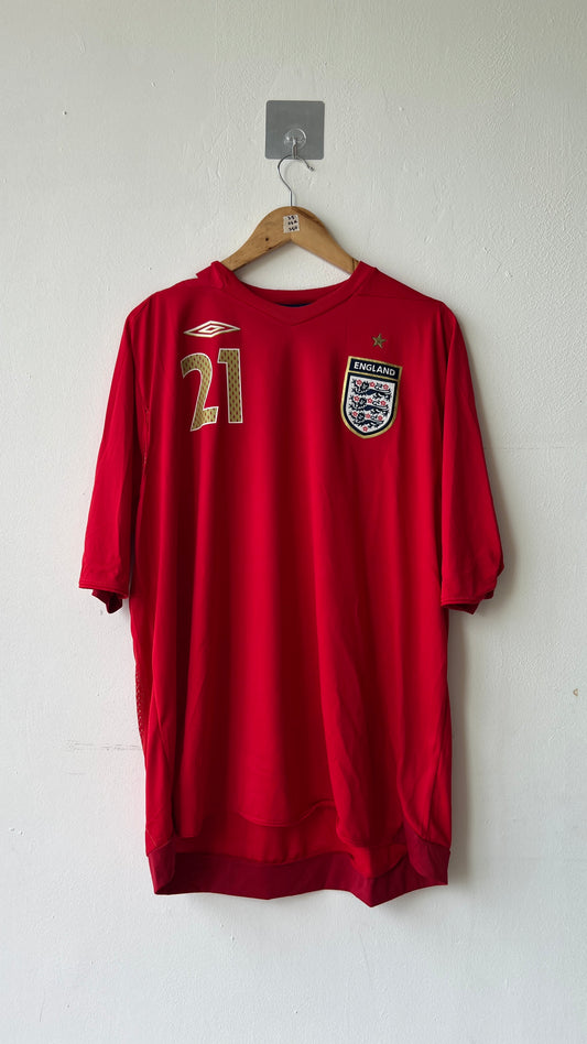 England 2006 Away Shirt Crouch #21 (XXL)