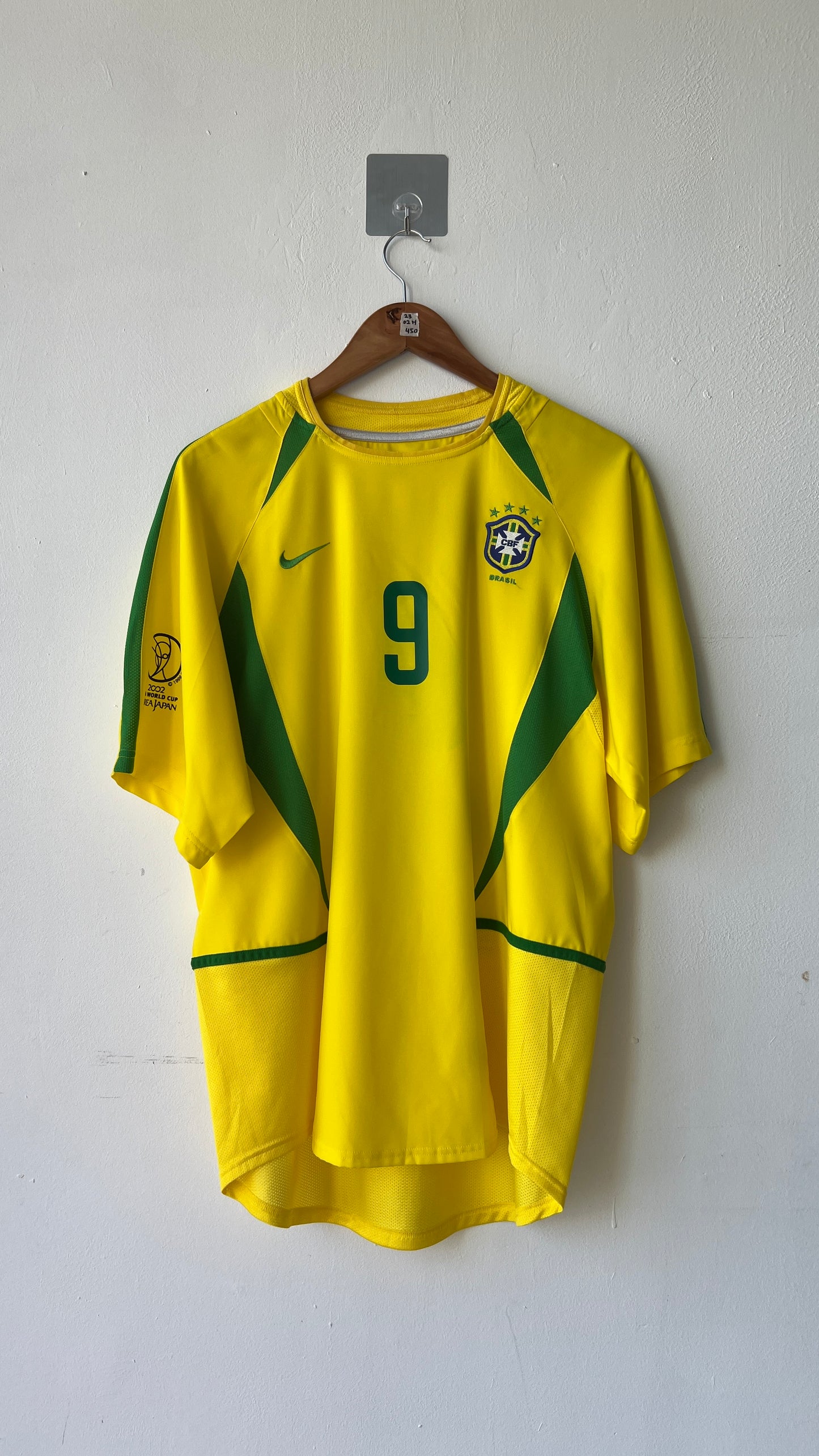 Brazil 2002-04 Home Shirt Ronaldo #9 (L)